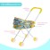 Stroller for dolls, universal, metal frame