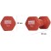 Neoprene dumbbells Citizen CDB 0010, 2 pcs 1 kg, red color