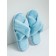 Slippers Women's Cross open nose, size 39-41, blue color