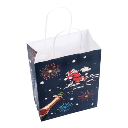 New Year. Package Paper gift New Year craft, "Santa Claus", 27 x 21 x 11 cm.-2