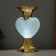 Lava-lamp "Heart" LED 2W from batteries 3haa gold 12.5x10x20.5 cm