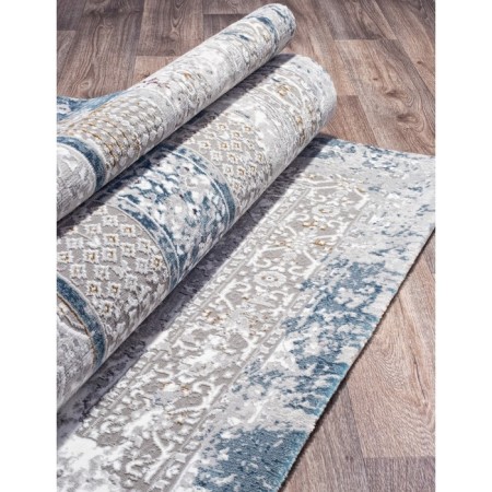 Rectangular carpet Karmen Hali Quantum, size 78x150 cm, color Grey/Grey-1