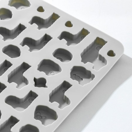 Form for marmalade Dailyan "Farm", silicone, 23 × 12.5 × 1 cm, 53 cells, mix color-2