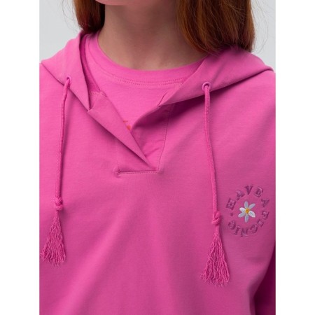 Sweep for girls, height 128 cm, pink color-3