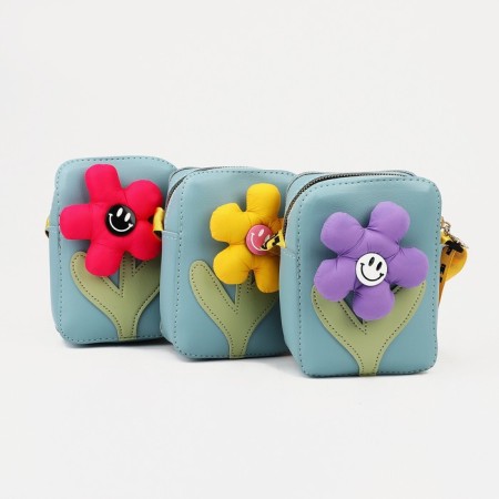 Baby Bag with lightning, long belt, blue color-4