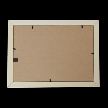 Photo frame plastic 21x30 cm (881G) white with gold (plastic screen)-3