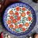 Largan Rishtan ceramics "Flowers", 37 cm, blue