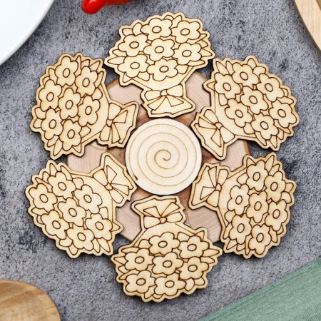 Hot "bouquet" stand, d = 12 cm, juniper