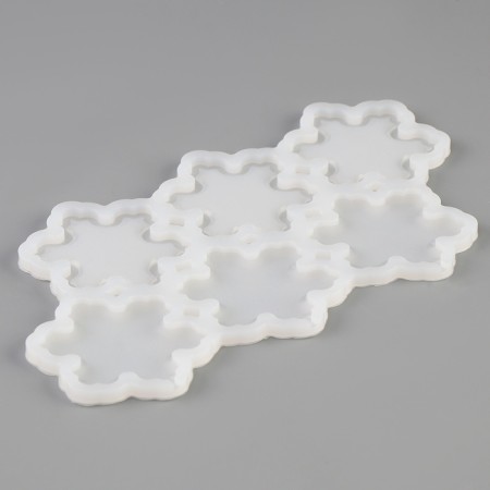 Silicone Mold "Snowflakes", universal 17.5 × 13 × 0.3 cm-1