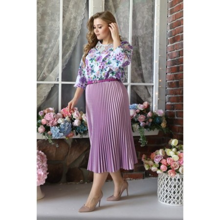 Women's dress, size 52, purple color-6