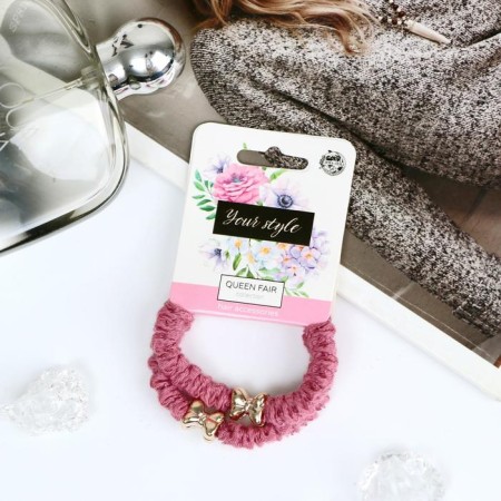 Hair elastic band "Selena" (set 2 pcs) dense reaping, mix