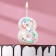 Candle in the cake on the skewer "Air number. Birthday!", Number 8
