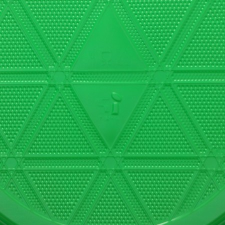 Disposable dessert plate, d = 16.5 cm, green color-2
