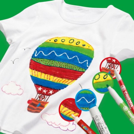 Фломастеры для ткани 6 цветов Carioca "Fabric Liner" 6.0 мм, картон, европодвес-2