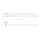 Twist holder twin double 40 cm