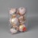 Christmas tree toys, New Year's balls, plastic, di-10 cm set, 6 pcs "New Year's delight" Gold