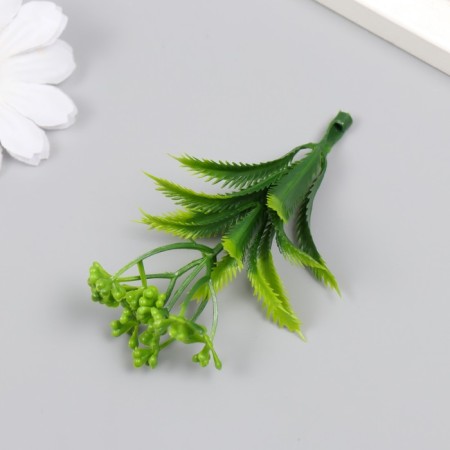 Artificial plant for creativity "Araucaria" set 12 pcs green 9.5 cm-3