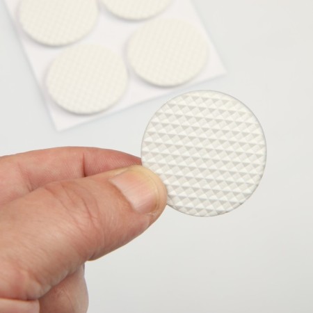 Furniture round tundra, d = 38 mm, 8 pcs., Polymer, white-5
