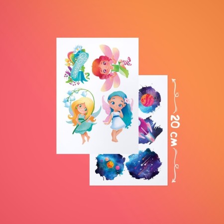 Set of children's tattoos Translations, 4 sheets-3