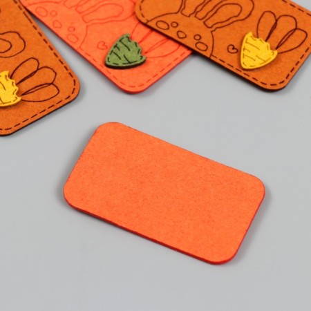 Decor for creativity claims. suck "Bunny with carrots" mix 5.5x3.4 cm-2