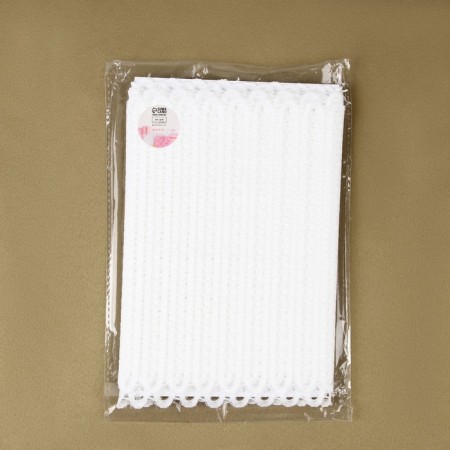 Lace elastic fabric, 190 mm × 2.7 ± 0.5 m, white color-3