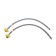 ACCOONA A4890G-3 kitchen mixer, single-leaf, silicone spout, brass, white, chrome