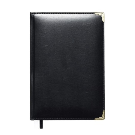 Gift Davente.bellagio Set Dated Dated 2024, A5, 176 sheets, hard cover, Block 70 g/m2, black + ballpoint pen-2