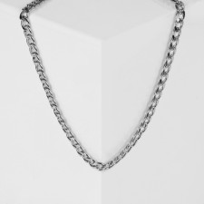 Gladiator chain large links, silver color, 45 cm