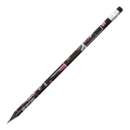 Pencil simple (black) naruto hb, sharpened-1
