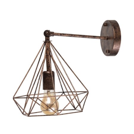 Sconces "Bloom" 1x40W E27 Black-gold-gold 25x20x25 cm.