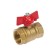 Ball valve "STM" Optima, internal/internal thread 3/4, butterfly