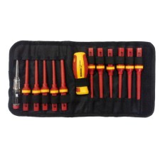 Set of screwdrivers of dielectric berger bg1064 13 items up to 1000V