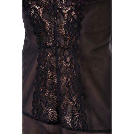 Combination Erolata Lingerie Collection with open breasts, black, size 50-52-6