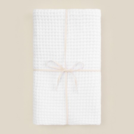 Waffle towel SL Home: Basic "Blanc de Blanc" 50x90 cm, 100% cotton, 340 g/m2-7