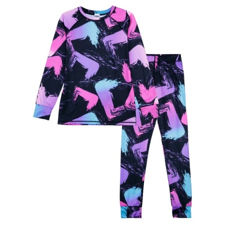 Thermal complex for girls: trousers, sweatshirt, height 140 cm-4