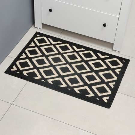 Dalyana Polly's house rug, 90x60 cm, black and white color, polypropylene-5