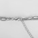 Piece "chain" Bear in rhinestones, white color in silver, l = 50 cm