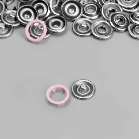 Shirt, open button, d = 9.5 mm, pink color-2