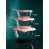 Set of containers "Rose", 1500/850/450 ml, glass, Iran