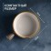 Porcelain cocoon Magistro "Cerera", 500 ml, d = 15 cm, brown color