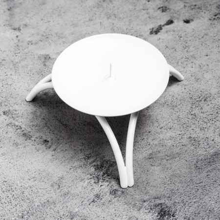 Summary Metal for 1 candle "Olympus 2", 6x13 cm, white-2