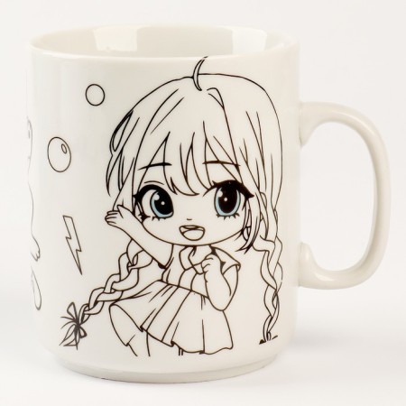 Painting mugs with paints (partial filling) "Lovely Friends"-6