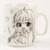 Painting mugs with paints (partial filling) "Lovely Friends"