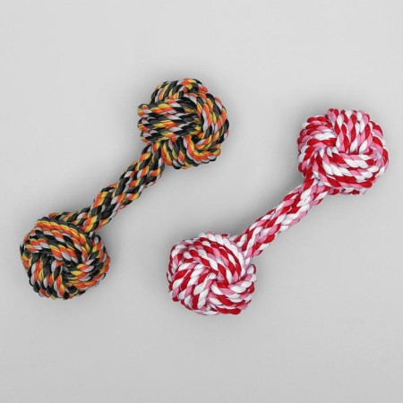 Training cable toy "Hantel", 180 g, mix of flowers-3