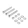 Bolt Stroybat, with a hexagonal head, galvanized, Din933, M8x60 mm, 3 pcs