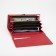 Women's wallet on magnets, red color