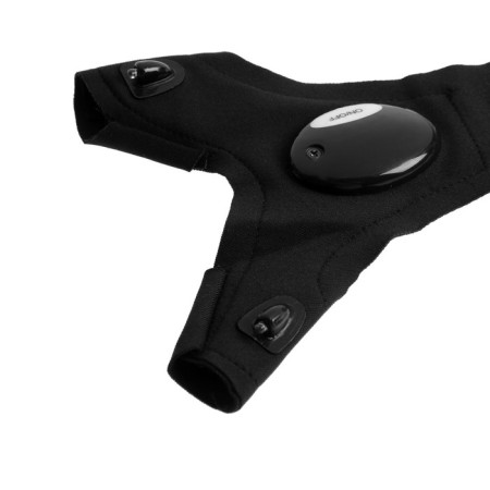 Tundra glove, with LED flashlight and strap, left-5