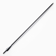 Arrow for onions, fiberglass, black, plumage - black, 80 cm