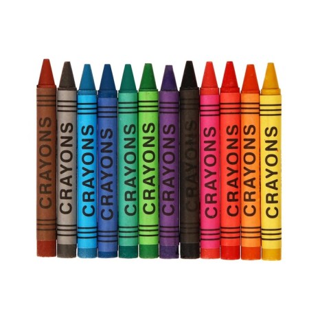 A set of 12 wax pencils, height 1 pc. = 8 cm, d = 0.8 cm-3