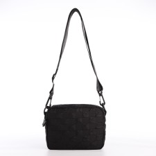 Youth bag with zipper, black color